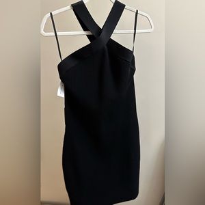 Aritzia Black Cross-Strap Dress